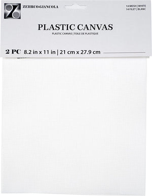 14 Mesh Count White Perforated Plastic Canvas 