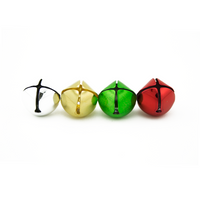 1 inch 25mm Craft Gold Silver Red Green Mix Large Jingle Bells Bulk 100 Pieces