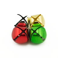 1 inch 25mm Craft Gold Silver Red Green Mix Large Jingle Bells Bulk 100 Pieces