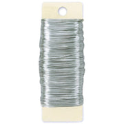 26 Gauge Darice Silver Floral Paddle Wire 95 Yards