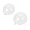 3.25 inch 80mm Clear Fillable Plastic Ornament Balls for Crafts 12 Pieces