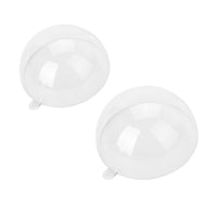 3.25 inch 80mm Clear Fillable Plastic Ornament Balls for Crafts 12 Pieces