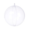 3.25 inch 80mm Clear Fillable Plastic Ornament Balls for Crafts 12 Pieces