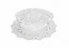 3.5 Inch Clear Plastic Ornament Base Cake Topper 12 Pieces