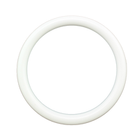 3 inch White Plastic Acrylic Rings 5/16 inch Thick 12 Pieces