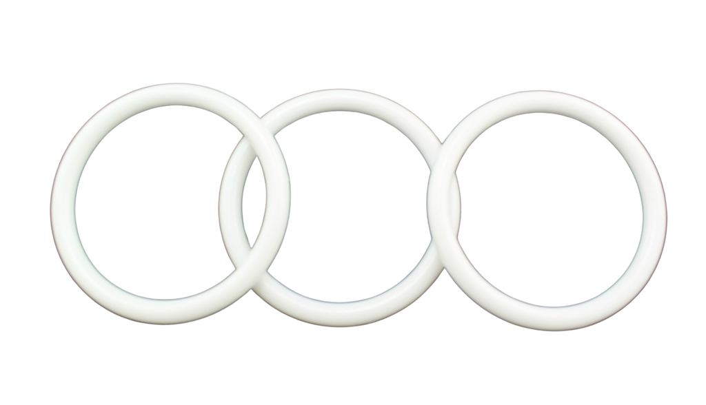 Thick Plastic Rings Rings 4 inch White Plastic Acrylic Craft Rings 5/16 inch Thick 12 Pieces ...