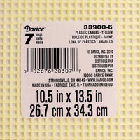 7 Mesh Count Yellow Plastic Canvas Sheet Bulk 10.5 x 13.5 Inch (12 Sheets)