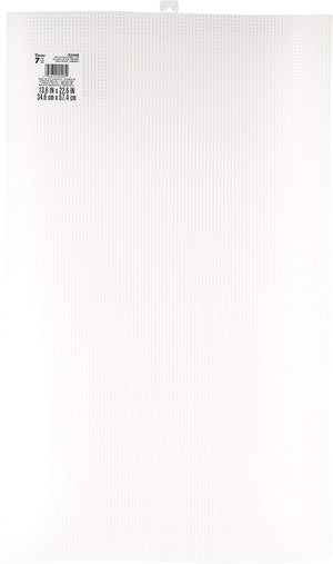 7 Mesh Count Plastic Canvas Artist Sheet Bulk Wholesale 13 x 22 inch (48 Sheets)