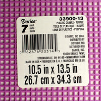 7 Mesh Count Purple Plastic Canvas Sheets 10.5 x 13.5 Inch 12 Sheet
