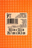 7 Mesh Count Orange Plastic Canvas Sheets Bulk 10.5 x 13.5 Inch 12 Sheet