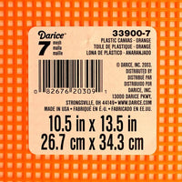 7 Mesh Count Orange Plastic Canvas Sheets Bulk 10.5 x 13.5 Inch 12 Sheet