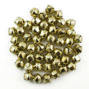 0.5 Inch 13mm Small Mini Gold Craft Jingle Bells Charms Bulk Wholesale 100 Pieces - artcovecrafts.com