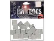 0.5" Darice Square Mirrors 25 Pieces 1613-60 - artcovecrafts.com