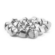 0.75 Inch 20mm Silver Craft Jingle Bells Bulk 120 Pieces - artcovecrafts.com