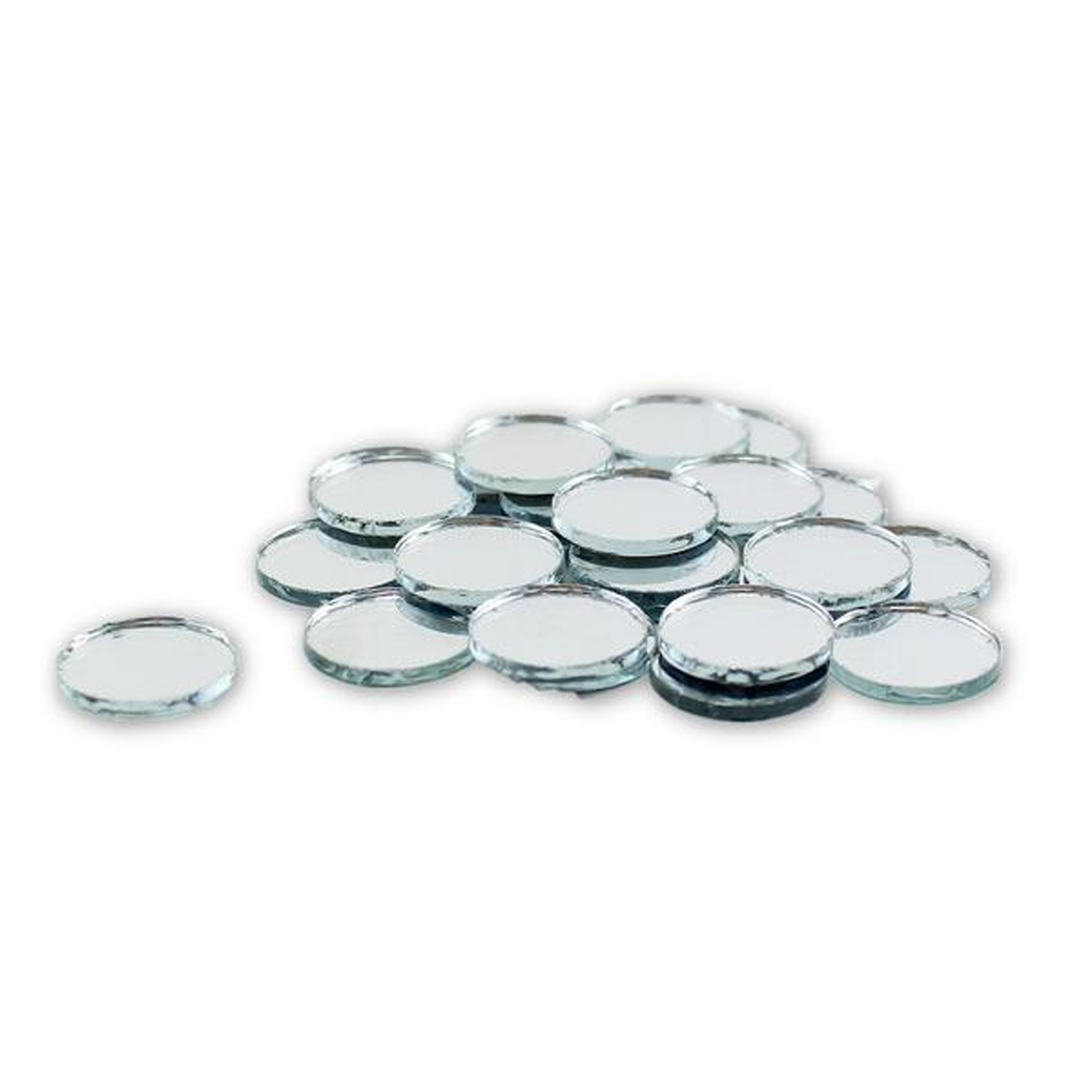 0.75 inch Small Mini Round Craft Mirrors Bulk 100 Pieces Mirror Mosaic