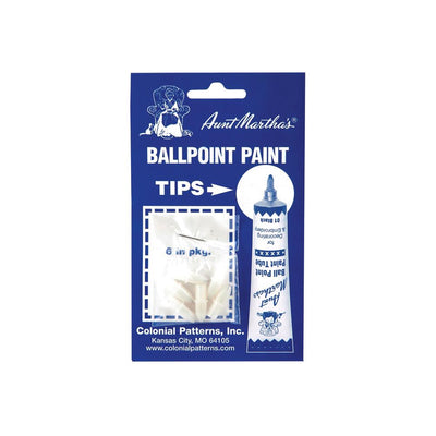 Aunt Martha's Ballpoint Paint Replacement Tips 6 Pieces - artcovecrafts.com