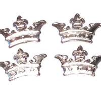 Mini Crown Acrylic Charm Capias 24 Pieces