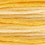 DMC 6 Strand Embroidery Floss Cotton Thread 90 Variegated Yellow 8.7 Yards 1 Skein