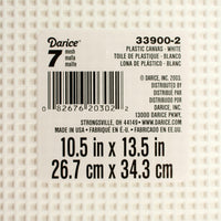 7 Mesh Count White Plastic Canvas Sheet 10.5 x 13.5 Inch 1 Sheet - artcovecrafts.com