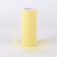 Yellow Tulle 6 inch Roll 25 Yards - artcovecrafts.com