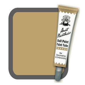Tan Aunt Martha's Ballpoint Embroidery Fabric Paint Tube Pens 1 oz - artcovecrafts.com