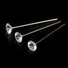1.5 inch Clear Diamond Corsage Pins 144 Pieces - artcovecrafts.com