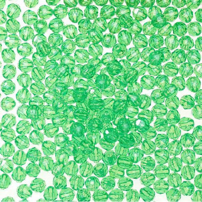 4mm Transparent Mint Green Faceted Beads 1,000 Pieces - artcovecrafts.com