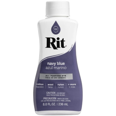 Navy Blue Rit Dye Liquid All Purpose 8oz