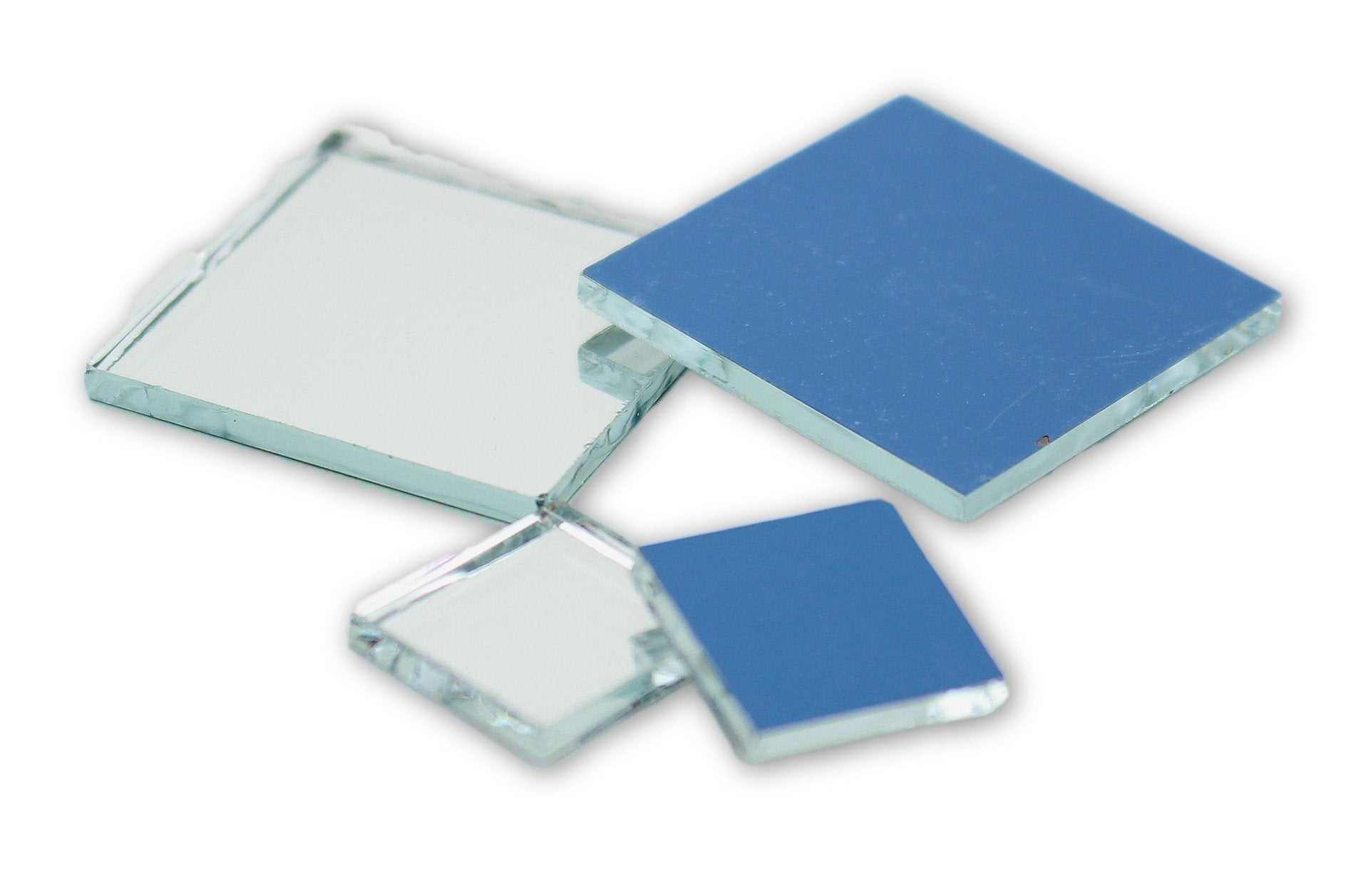 Small Mini Square Craft Mirrors Bulk 0.5 & 1 Inch 100 Pieces Mirror Mo