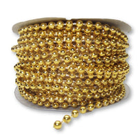 4mm Gold Plastic Fused Pearls Garland Strands for Decorating & Crafts 24 Yards - artcovecrafts.com