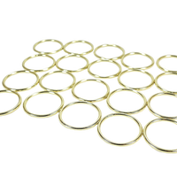 1.5 Inch Gold Metal Rings Hoops for Crafts Bulk Wholesale 20 Pieces