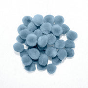 0.5 inch Light Blue Tiny Craft Pom Poms 100 Pieces - artcovecrafts.com