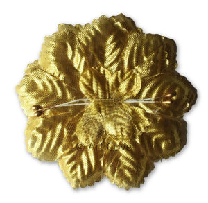 Gold Capia Flowers Flat Carnation Capia Base for Corsages 12 Pieces - artcovecrafts.com