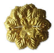 Gold Capia Flowers Bulk Wholesale Flat Carnation Base 144 Pieces - artcovecrafts.com