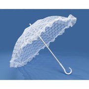19 Inch Large White Parasol Lace Umbrella 1 Piece