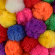 0.5 inch Multi Color Tiny Craft Pom Poms 100 Pieces - artcovecrafts.com