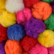 1.5 inch Multi Color Craft Pom Poms 50 Pieces - artcovecrafts.com