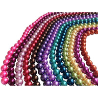 4mm White Plastic Fused Pearls Garland Strands for Decorating & Crafts 24 Yards - artcovecrafts.com