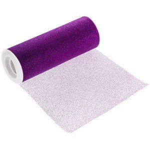 Puple Glitter Tulle Roll 6 inch by 10 Yards