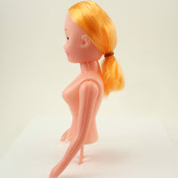 8 inch Plastic Craft Doll - Pillow Doll- Half Body Blonde Hair 1 Piece - artcovecrafts.com