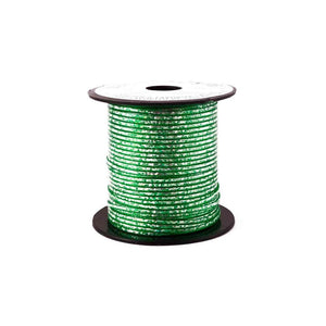 Green Holographic Plastic Craft Lace Lanyard Gimp String Bulk 50 Yard Roll