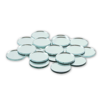 1 inch Small Craft Mini Round Mirrors Bulk 50 Pieces Mirror Small Mosaic Tiles - artcovecrafts.com