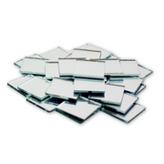 1 inch Small Mini Square Craft Mirror Bulk 100 Pieces Mirror Mosaic Tiles - artcovecrafts.com