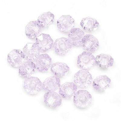 6mm Transparent Light Purple Amethyst Rondelle Faceted Beads 480 Pieces - artcovecrafts.com