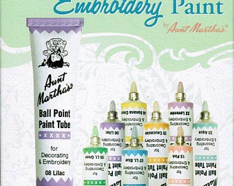 Aunt Martha's Ballpoint Paint Set 8 Pastel Colors - artcovecrafts.com