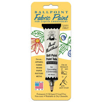 Black Aunt Martha's Ballpoint Embroidery Fabric Paint Tube Pens 1 oz - artcovecrafts.com