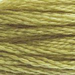 DMC 6 Strand Embroidery Floss Cotton Thread 734 Lt Olive Green 8.7 Yards 1 Skein