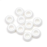 9mm Opaque White Pony Beads Bulk 1,000 Pieces - artcovecrafts.com