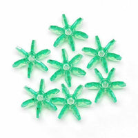 18mm Transparent Mint Starflake Beads 500 Pieces - artcovecrafts.com