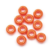 9mm Opaque Orange Pony Beads Bulk 1,000 Pieces
